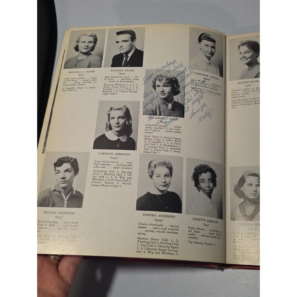 VINTAGE 1955 ROOSEVELT HIGH SCHOOL YEARBOOK L'ENVOI YONKERS‎ NEW YORK HARDBACK